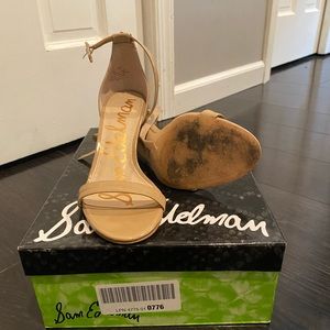 Sam Edelman nude patent heels